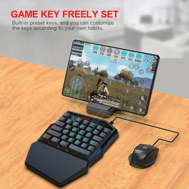 Gaming Keyboard Thron One Mouse Set