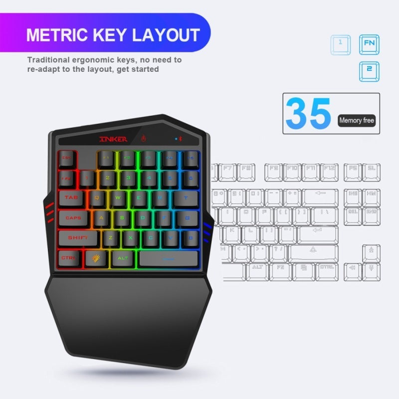 Gaming Keyboard Thron One Mouse Set