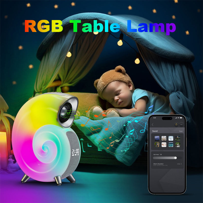 Smart Conch RGB Atmosphere Bluetooth Speaker Lamp