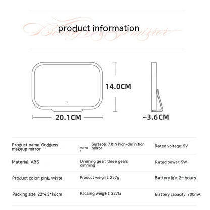 Car Makeup Mirror with Led Light