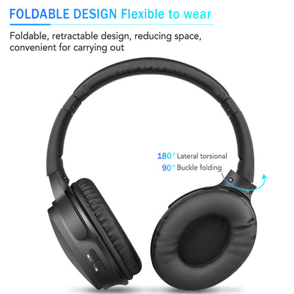 Wireless Noise Cancelling Folding Headset