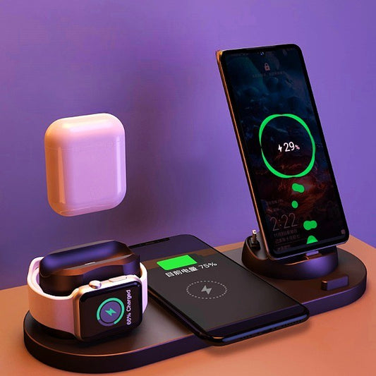 6-In-1 Wireless Charging Dock Station